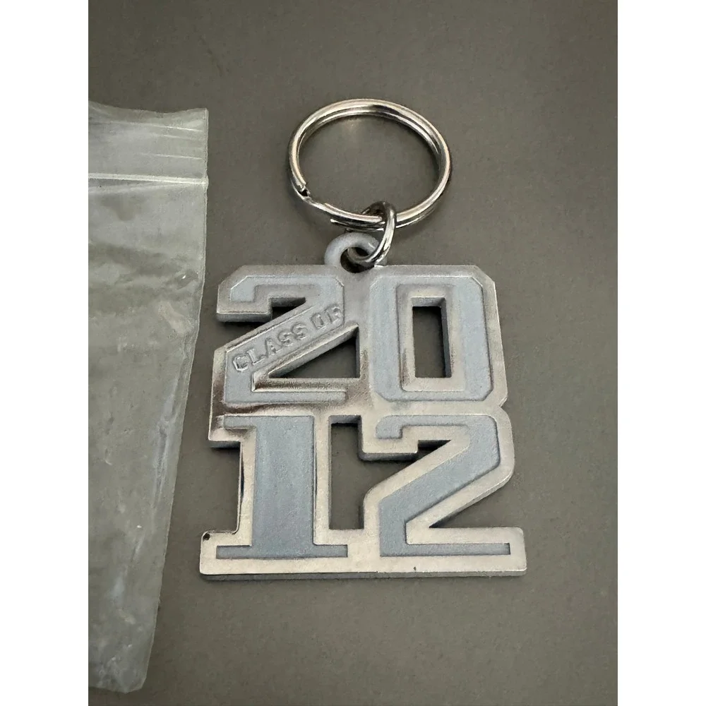 Jostens Class of 2012 Silver Tone Graduation Keychain Commemorative Memento